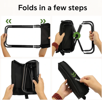 의자 Foldable Backpack Stool Portable Folding Stool with Carry Bag Lightweight Mini Easy Carry Outdoor Chair for Travel for Travel