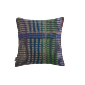 Wallace Sewell Seacole Lambswool Basket Weave Pillow, Mid Blue