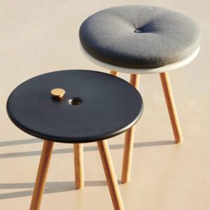 Alternative view of Cane-Line Area Table or Stool Teak/ White