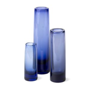 Collection of Three Per Lütken for Holmegaard Violet Glass Vases