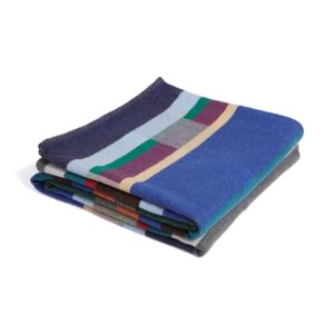 Wallace and Sewell Large Lambswool Block Throws
