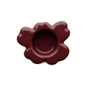 Alternative view of Marimekko Unikko Tealight Holder, Maroon